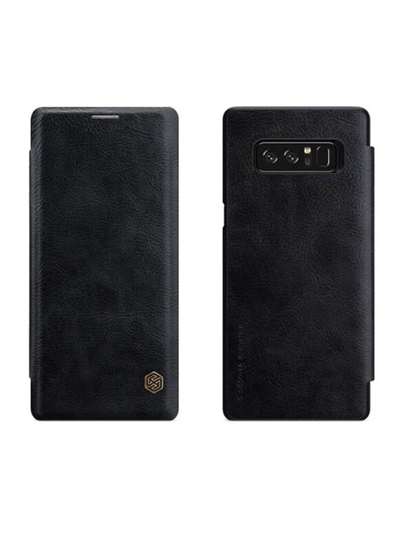 

Nillkin Samsung Galaxy Note 8 Leather Mobile Phone Flip Case Cover, Black
