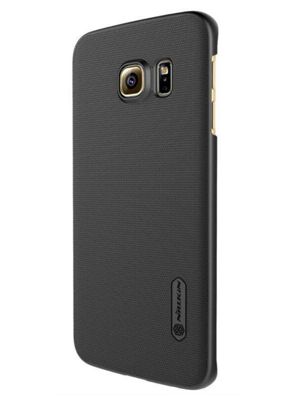 

Nillkin Samsung Galaxy S6 Edge Plus Leather Hard Mobile Phone Case Cover with Screen Protector, Black