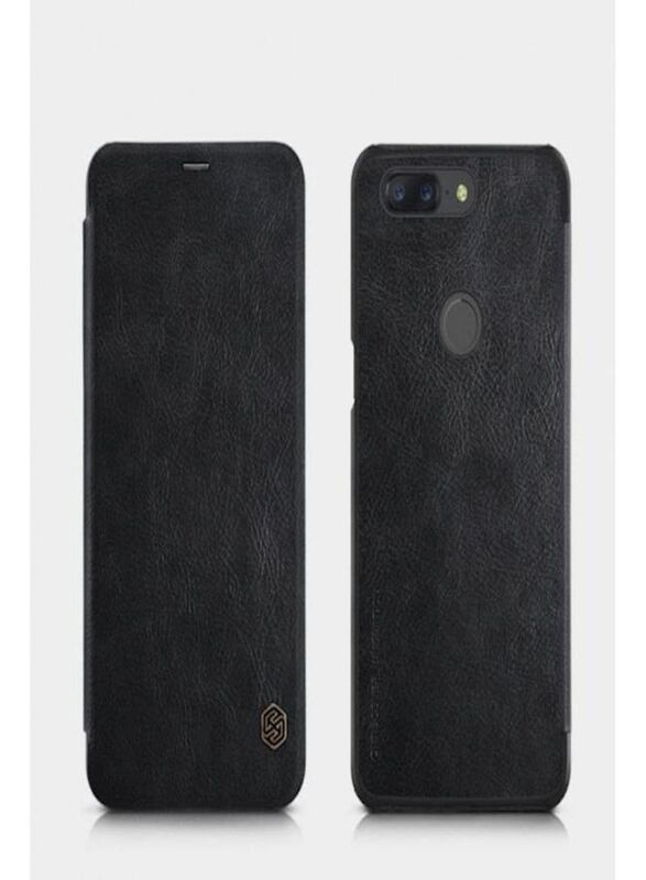 

Nillkin OnePlus 5T Qin Series Leather Flip Mobile Phone Case Cover, Black