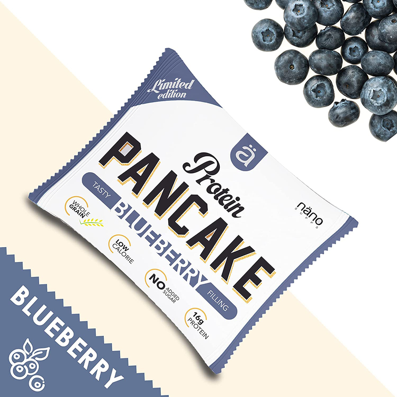 Nano Protein Blueberry Filling Pan Cake, 12 Piece x 45g