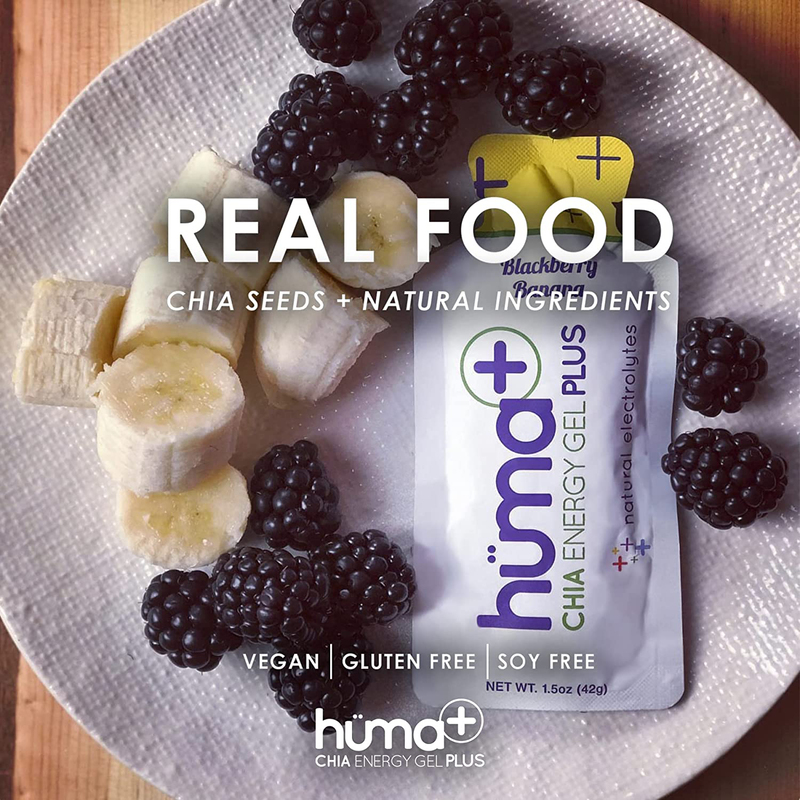 Huma Chia Energy Gel Plus, 24  x 44g, Strawberry Lemonade