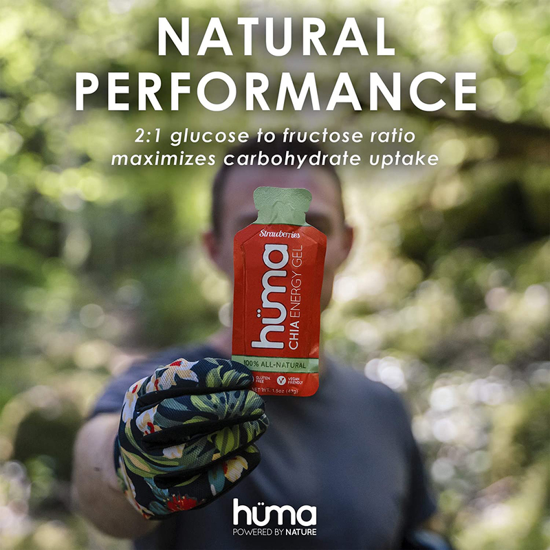 Huma 2x Caffeine Chia Energy Gel, 24 x 36g, Cafe Mocha