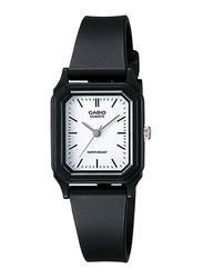 Casio Youth Series Analog Watch for Women with Resin Band, Water Resistant, LQ-142-7E, Black/White