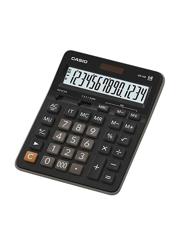Casio 14-Digit Practical Calculator, GX14B, Black