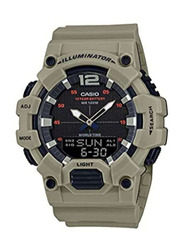 Casio Analog/Digital Unisex Watch with Resin Band, HDC-700-3A3VDF, Green-Grey