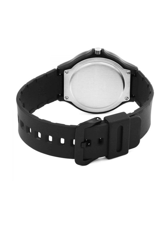 Casio Classic Analog Watch for Men with Silicone Band, Water Resistant, MQ-24-7B2LDF (CN), Black/White