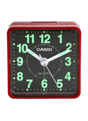 Casio Analog Alarm Clock, TQ-140-4DF, Red