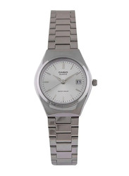 Casio Analog Watch for Women with Stainless Steel Band, Water Resistant, LTP-1170A-7ARDF, Silver-White