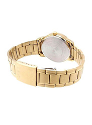 Casio Analog Watch for Women with Stainless Steel Band, Water Resistant, LTP-V002G-9AUDF, Gold