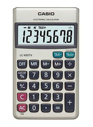 Casio 8-Digit Financial Calculator, LC403TV, Grey