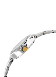 Casio Analog Watch for Women with Stainless Steel Band, Water Resistant, LTP-1242SG-9CDF Silver/Gold-Beige