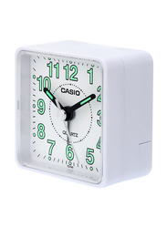 Casio Indoor Analog Alarm Desk Clock, TQ-140-7DF, White