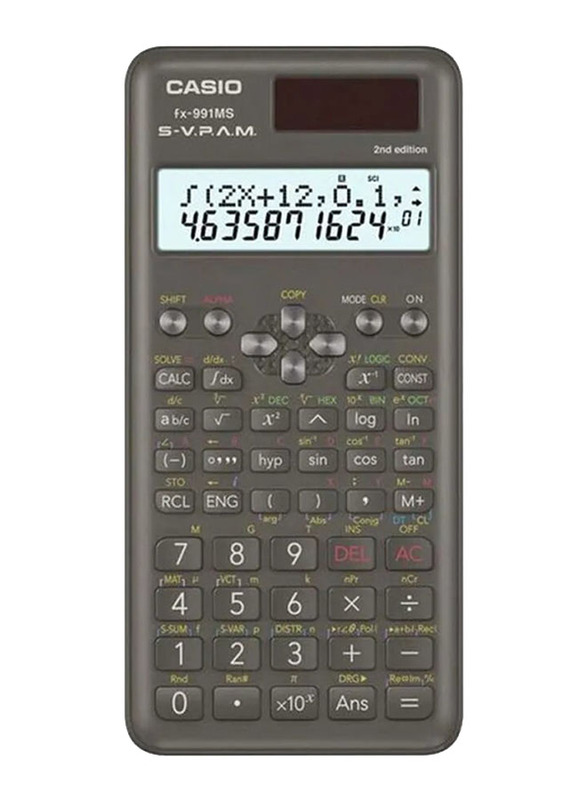 

Casio ES Plus Series Dot Matrix Display Scientific Calculator, Black/Grey/Green