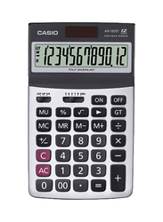 Casio 12-Digit Heavy Duty Office Calculator, AX-120ST, Black/Silver