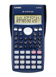 Casio 2 Line Display Digital Scientific Calculator, FX - 82MS, Blue