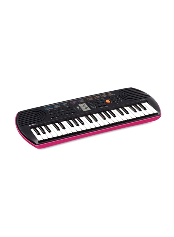 Casio SA-78AH2 Compact Clavier Rose Musical Keyboard, Black