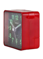 Casio Analog Alarm Clock, TQ-140-4DF, Red