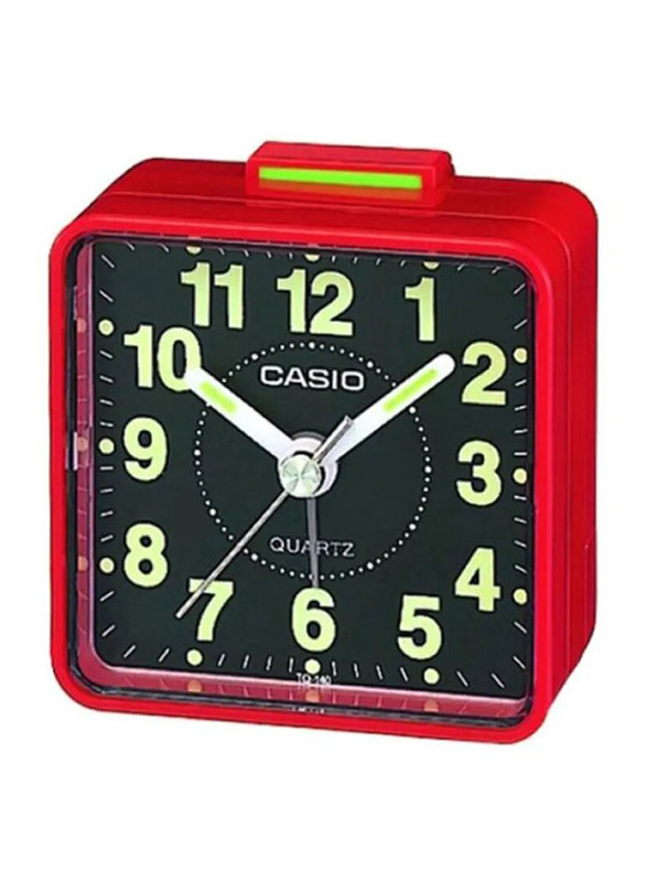 Casio Analog Alarm Clock, TQ-140-4DF, Red