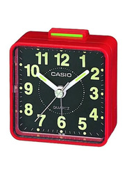 Casio Analog Alarm Clock, TQ-140-4DF, Red
