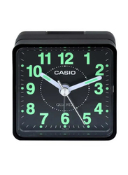 Casio Analog Alarm Clock, TQ-140-1DF, Black