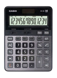Casio 14-Digit Calculator, DS-3B, Black/Grey