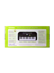 Casio SA-47 Electronic Keyboard, Black, 32-Key