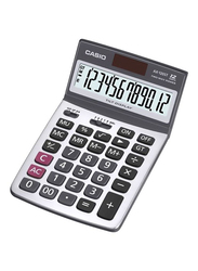 Casio 12-Digit Heavy Duty Office Calculator, AX-120ST, Black/Silver