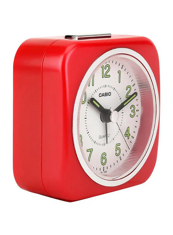 Casio Digital Table Clock, Red/White