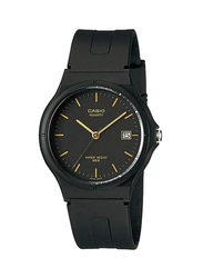 Casio Youth Analog Watch for Men with Resin Band, Water Resistant, MW-59-1EV, Black