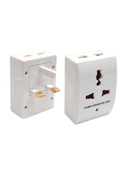 Kadris 3 Pin Multi Plug, MU-1008, White
