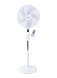 Clikon Stand Pedestal Fan with Remote, White