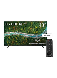 LG 43-Inch 4K Ultra HD LED Smart TV, 43UP7750, Black
