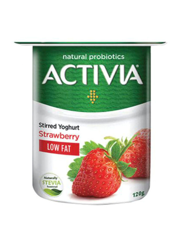 Activia Strawberry Stirred Low Fat Yogurt, 120g