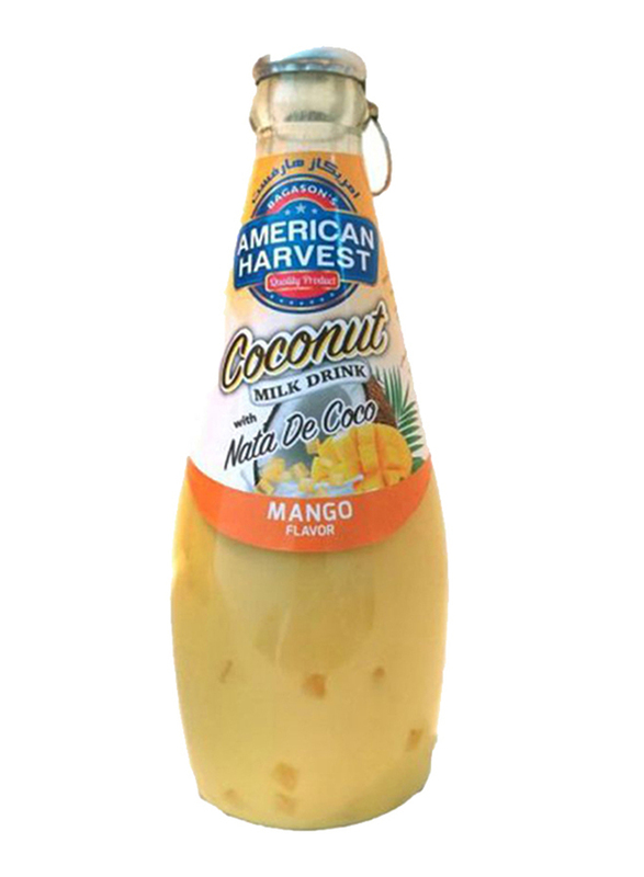 American Harvest Mango Flavour Coconut Milk with Nata De Coco, 290ml