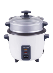 Sonashi 2.8L Rice Cooker, 1000W, SRC328(BS), Black/White