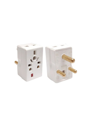 Kadris 15 AMP Multi Plug, MU-1075, White