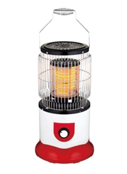 Clikon Portable Ceramic Heater, 2000W, White/Red