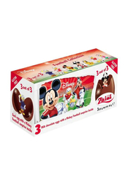 Zaini Disney Egg Mickey & Co Football Chocolates, 3 x 60g