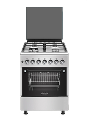 Baeckerhaft 60cm 4-Burner Free Standing Gas Cookers, Silver,WOK
