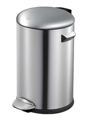 Eko Trash Bin With Pedal, 30 Liters, Silver