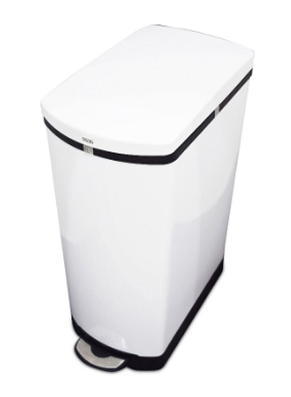

AKC Soft Closing Trash Bin, 35 Litters, White/Black