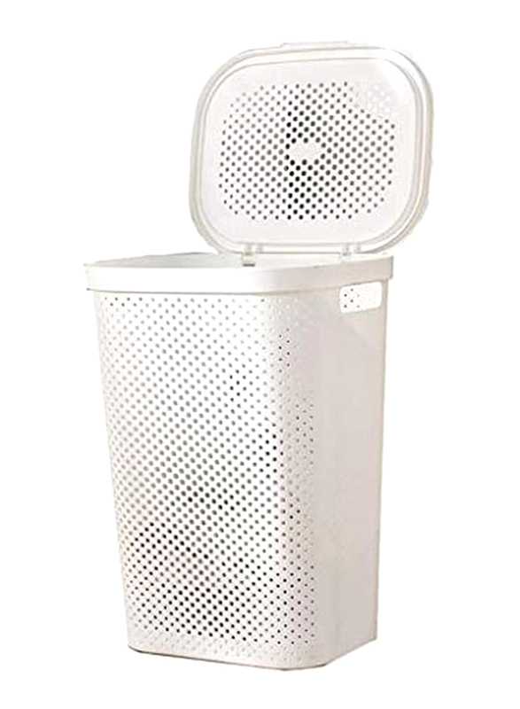 

AKC Laundry Plastic Bin, 40 Litters, White