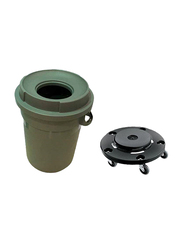 Garbage Can with Pedal, 80 Litters, Grey