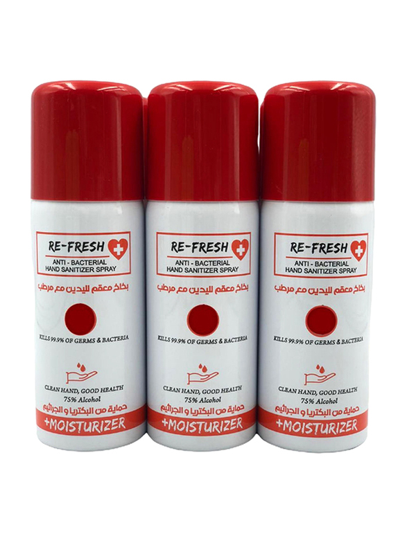 

Refresh Anti-Bacterial Hand Sanitizer Spray, 150ml x 3 Piece