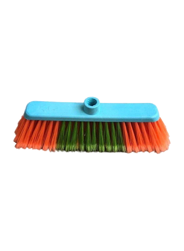 

AKC Soft Broom and Metallic Handle with Screw Thread and Hand Grip, 130cm, Blue/Red/Green