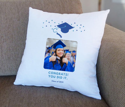 Giftbag Graduation Personalized Cushion, 36 x 36cm, White