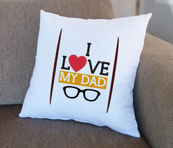 Giftbag I Love My Dad Cushion, 36 x 36cm, White