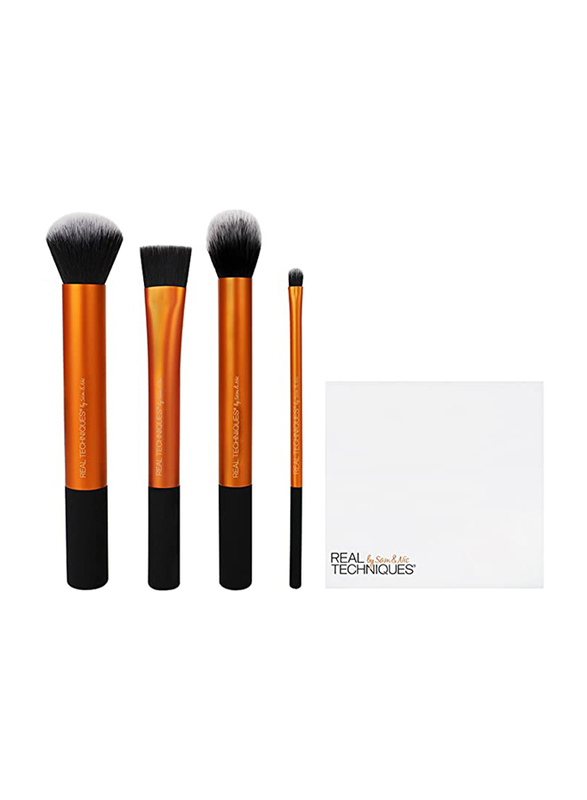 

Real Techniques Flawless Base Brush Set, Black/Rose Gold