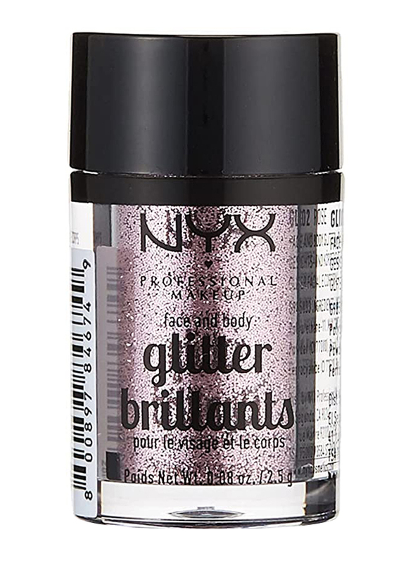 

Nyx Professional Makeup Face & Body Glitter, Rose 02