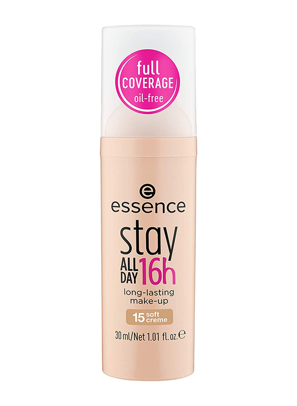 

Essence Stay All Day Makeup Foundation, 30 ml, Soft Creme, Clear